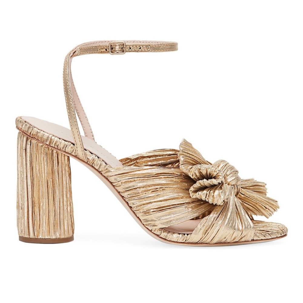 NEW Gold Metallic Bow Sandals